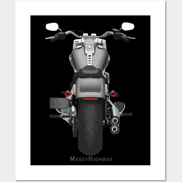 Harley Fat Boy 114 20 silver/black, b Wall Art by MessyHighway